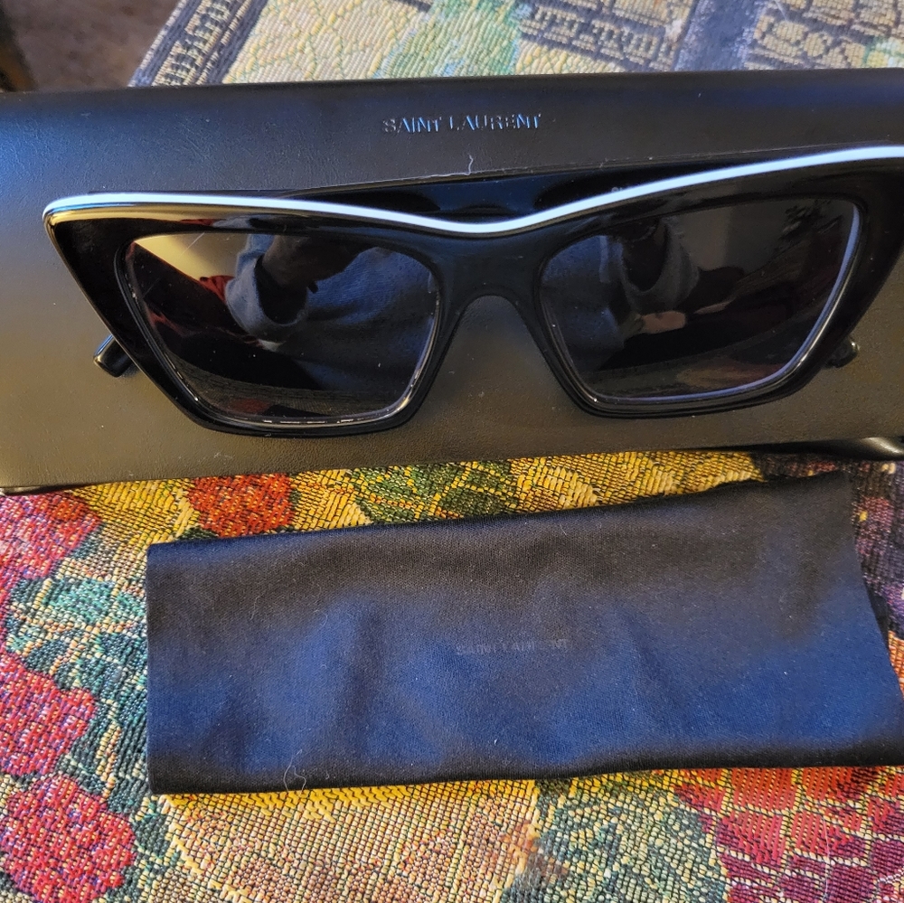 Saint Laurent SL276 MICA Black/White Sunglasses